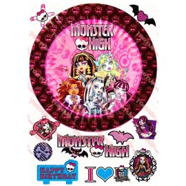 Вафельна картинка Монстер хай 003